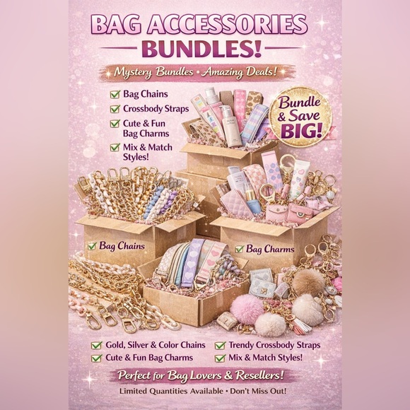 Accessories - Assorted bag accessory and phone accessory bundles! Shown live no cancels!